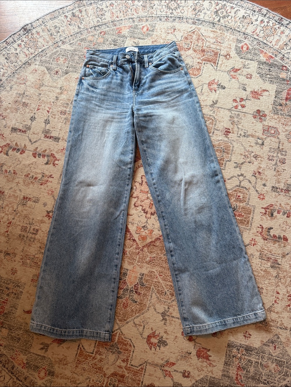 pistola Jadyn wide leg jeans Ranyon light wash 100% cotton size great condition